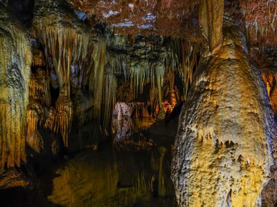 Grotte Baredine | Tropfsteinhöhle in der Nähe von Poreč mit dem seltenen Grottenolm [Foto von Bernhard Wintersperger]